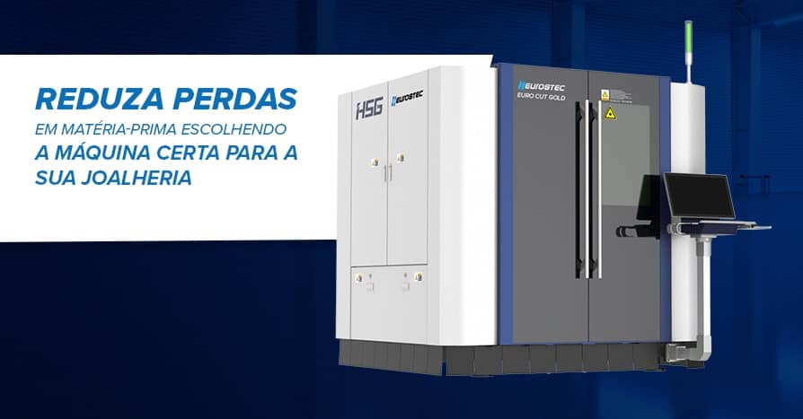 Reduza perdas em matria-prima escolhendo a mquina certa para a sua joalheria.